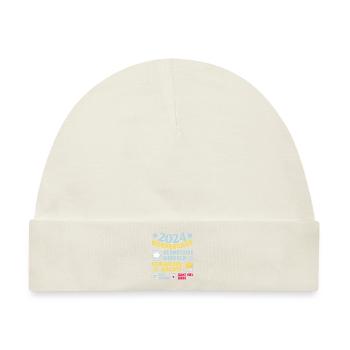 Vorhersage 2024 bald Vater Babyparty 2024 - Baby Premium Organic Mütze - Naturweiß - Vorne