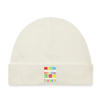 Mathelehrer - Baby Premium Organic Mütze - Naturweiß - Vorne