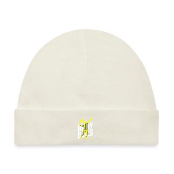 Haarige Bälle - Lustiges Tennis - Baby Premium Organic Mütze - Naturweiß - Vorne