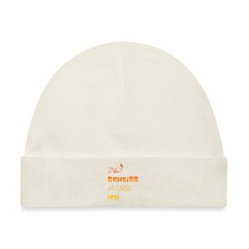 Nen scheiss muss ich - Baby Premium Organic Mütze - Naturweiß - Vorne