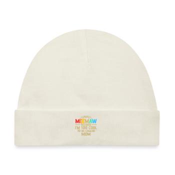 Omi Omi Familie Geschenk - Baby Premium Organic Mütze - Naturweiß - Vorne