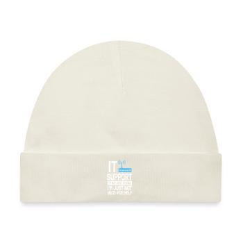 IT Support Computer Liebhaber - Baby Premium Organic Mütze - Naturweiß - Vorne