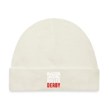 Roller Derby - Baby Premium Organic Mütze - Naturweiß - Vorne