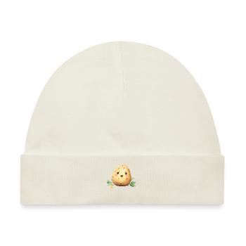 Kartoffel Lustiges Gemüse Niedliches Baby Kartoffel Squad - Baby Premium Organic Mütze - Naturweiß - Vorne