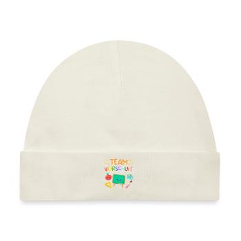 Vorschule Team Vorschüler Vorschulkinder - Baby Premium Organic Mütze - Naturweiß - Vorne