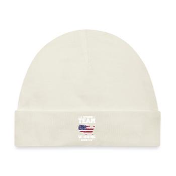USA Unabhängigkeit Amerikanische Flagge Freiheit - Baby Premium Organic Mütze - Naturweiß - Vorne
