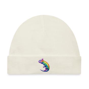 pride chameleon - Baby Premium Organic Mütze - Naturweiß - Vorne
