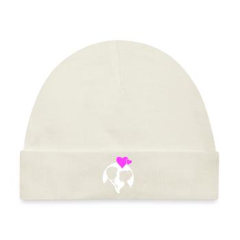 Ehepaar Hochzeit Silhouette - Baby Premium Organic Mütze - Naturweiß - Vorne