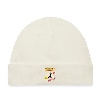 Cricket Cricketspieler Schlagmann Sport Vintage - Baby Premium Organic Mütze - Naturweiß - Vorne