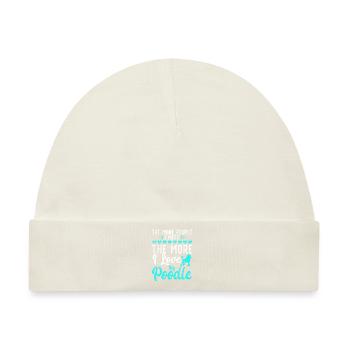 Poodle Gifts - Baby Premium Organic Mütze - Naturweiß - Vorne