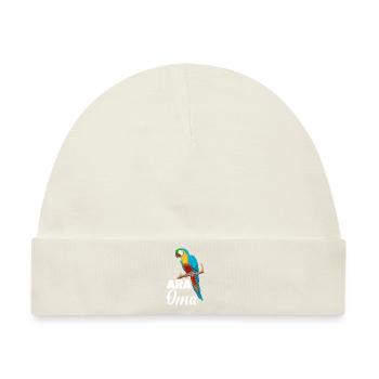 Ara Oma Macaw Grandma Vogelliebhaber Frauen - Baby Premium Organic Mütze - Naturweiß - Vorne