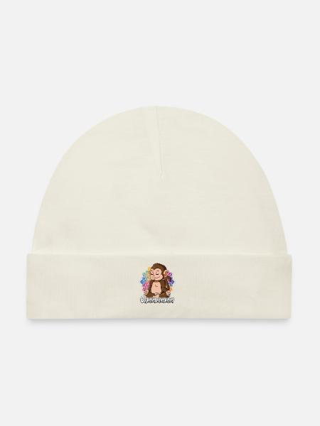 Yoga Ohmmm Namaste - Baby Premium Organic Mütze - Naturweiß