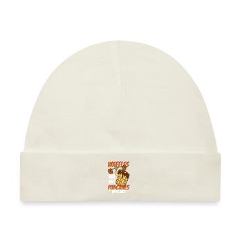 Waffel - Baby Premium Organic Mütze - Naturweiß - Vorne