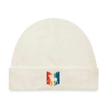 Retro Moose Vintage Moose - Baby Premium Organic Mütze - Naturweiß - Vorne