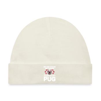 Pug Gifts for Pug Lovers - Baby Premium Organic Mütze - Naturweiß - Vorne