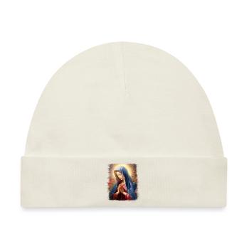 Heilige Maria Maria Madonna Mariana Jungfrau Maria Heilige - Baby Premium Organic Mütze - Naturweiß - Vorne