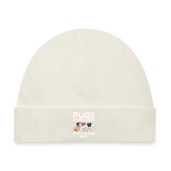 Pug Gifts for Pug Lovers - Baby Premium Organic Mütze - Naturweiß - Vorne