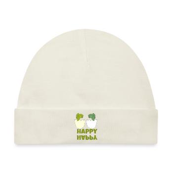 dinos happy - Baby Premium Organic Mütze - Naturweiß - Vorne