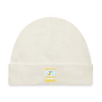 Fenster putzen Privatsphäre lustig - Baby Premium Organic Mütze - Naturweiß - Vorne
