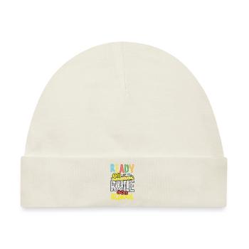 Bereit, Die Schule Zu Regieren - Baby Premium Organic Mütze - Naturweiß - Vorne
