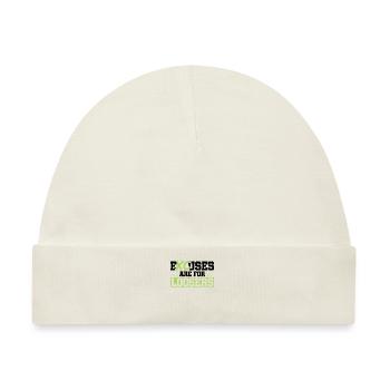 Cross-country-laufdesign Für Einen Xc-läufer - Baby Premium Organic Mütze - Naturweiß - Vorne