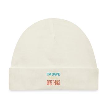 Ich bin Dave und mache Dave-Dinge - Baby Premium Organic Mütze - Naturweiß - Vorne