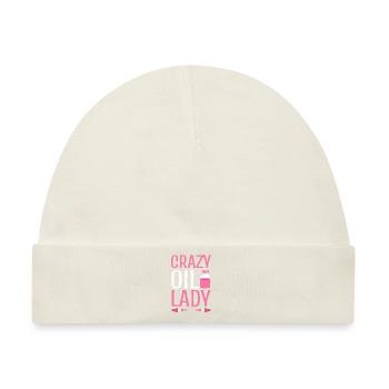 Lustiges ätherisches Öl Ölhorter - Baby Premium Organic Mütze - Naturweiß - Vorne