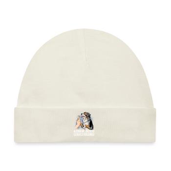 Australian Shepherd - Baby Premium Organic Mütze - Naturweiß - Vorne