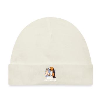 Beagle - Baby Premium Organic Mütze - Naturweiß - Vorne
