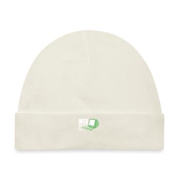 Web Entwickler Webdeveloper Lustig - Baby Premium Organic Mütze - Naturweiß - Vorne