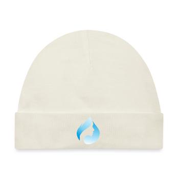 Raindrops - Baby Premium Organic Mütze - Naturweiß - Vorne