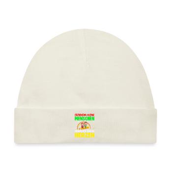 Erzieherin Abschiedsgeschenk - Baby Premium Organic Mütze - Naturweiß - Vorne