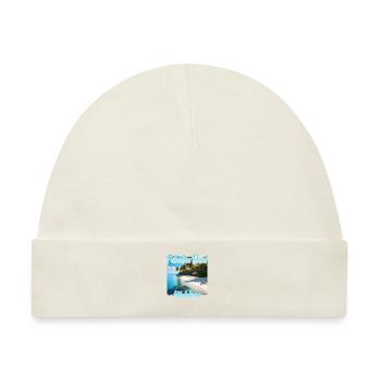 Paradiesliche Malediven Fulhadhoo Island - Baby Premium Organic Mütze - Naturweiß - Vorne