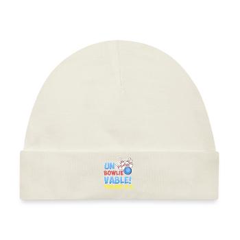 B-Day Kinder Unbowlievable! This Boy is 8 - Baby Premium Organic Mütze - Naturweiß - Vorne