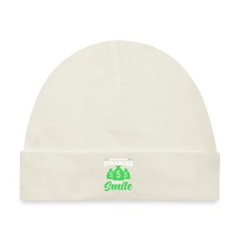 Geschenk Für Finanzmanager - Baby Premium Organic Mütze - Naturweiß - Vorne