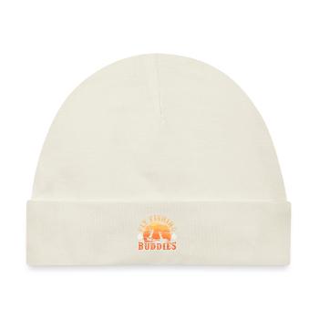 Flyfishing Buddies Fliegenangler Freunde - Baby Premium Organic Mütze - Naturweiß - Vorne