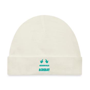 This is what a cool awesome acrobat looks - Baby Premium Organic Mütze - Naturweiß - Vorne