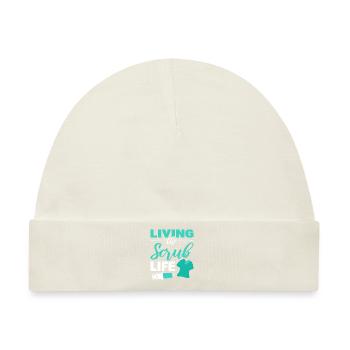 Living The Scrub Life Arzt - Baby Premium Organic Mütze - Naturweiß - Vorne