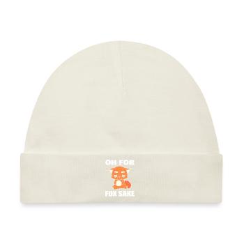 Oh For Fox Sake Tierarzt - Baby Premium Organic Mütze - Naturweiß - Vorne