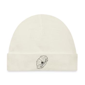 Mohn Blume - Baby Premium Organic Mütze - Naturweiß - Vorne