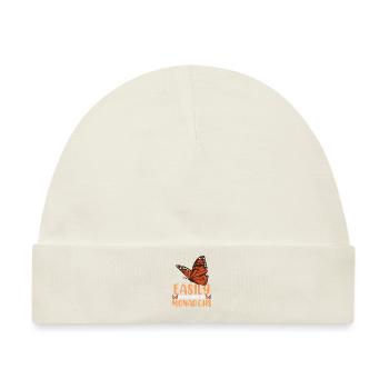 Leicht abgelenkt von Monarchen - Baby Premium Organic Mütze - Naturweiß - Vorne