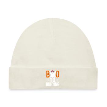 Mobbing-Prävention Funny Boo Unity Day Ende - Baby Premium Organic Mütze - Naturweiß - Vorne