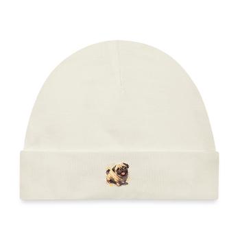 Mops Mops Hund Mops Geschenke Mops Liebhaber - Baby Premium Organic Mütze - Naturweiß - Vorne