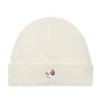 Surfen Retro - Baby Premium Organic Mütze - Naturweiß - Vorne