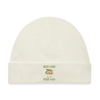 Grünes Curry ist meine Leibspeise - Baby Premium Organic Mütze - Naturweiß - Vorne