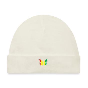 Guinea Flag - Baby Premium Organic Mütze - Naturweiß - Vorne