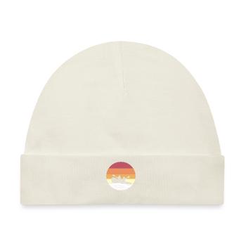 Fluss Rafting Floß - Baby Premium Organic Mütze - Naturweiß - Vorne