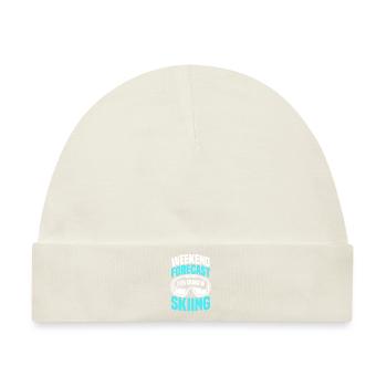 Vorhersage Für Das Skiwochenende - Baby Premium Organic Mütze - Naturweiß - Vorne