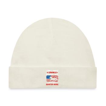 American Quarter Horse Reitpferd Liebhaber Hors - Baby Premium Organic Mütze - Naturweiß - Vorne