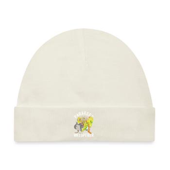 Sittich Flüsterer Vogel Geschenk Lustiges Sittich - Baby Premium Organic Mütze - Naturweiß - Vorne